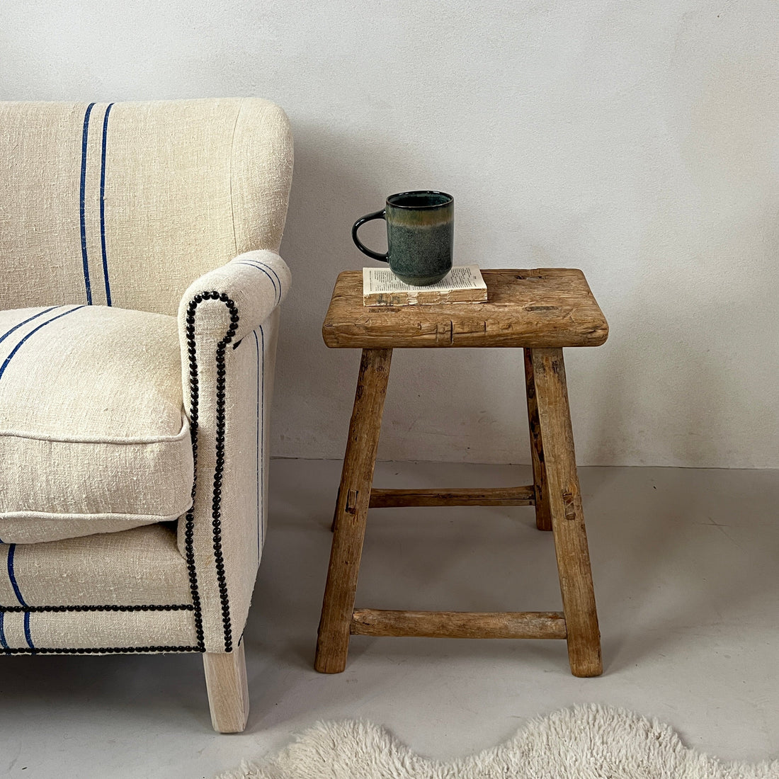 Antique Small Side Table | Large Stool (select from photo)