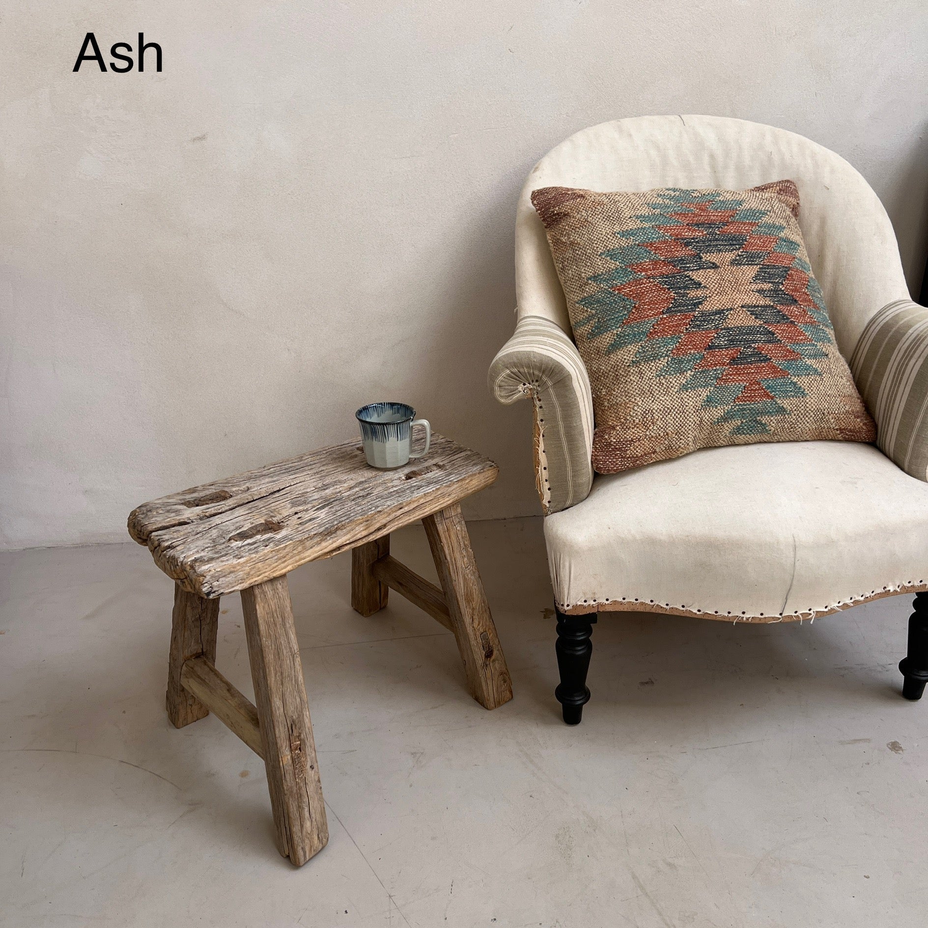 Antique Small Side Table | Large Stool (select from photo)