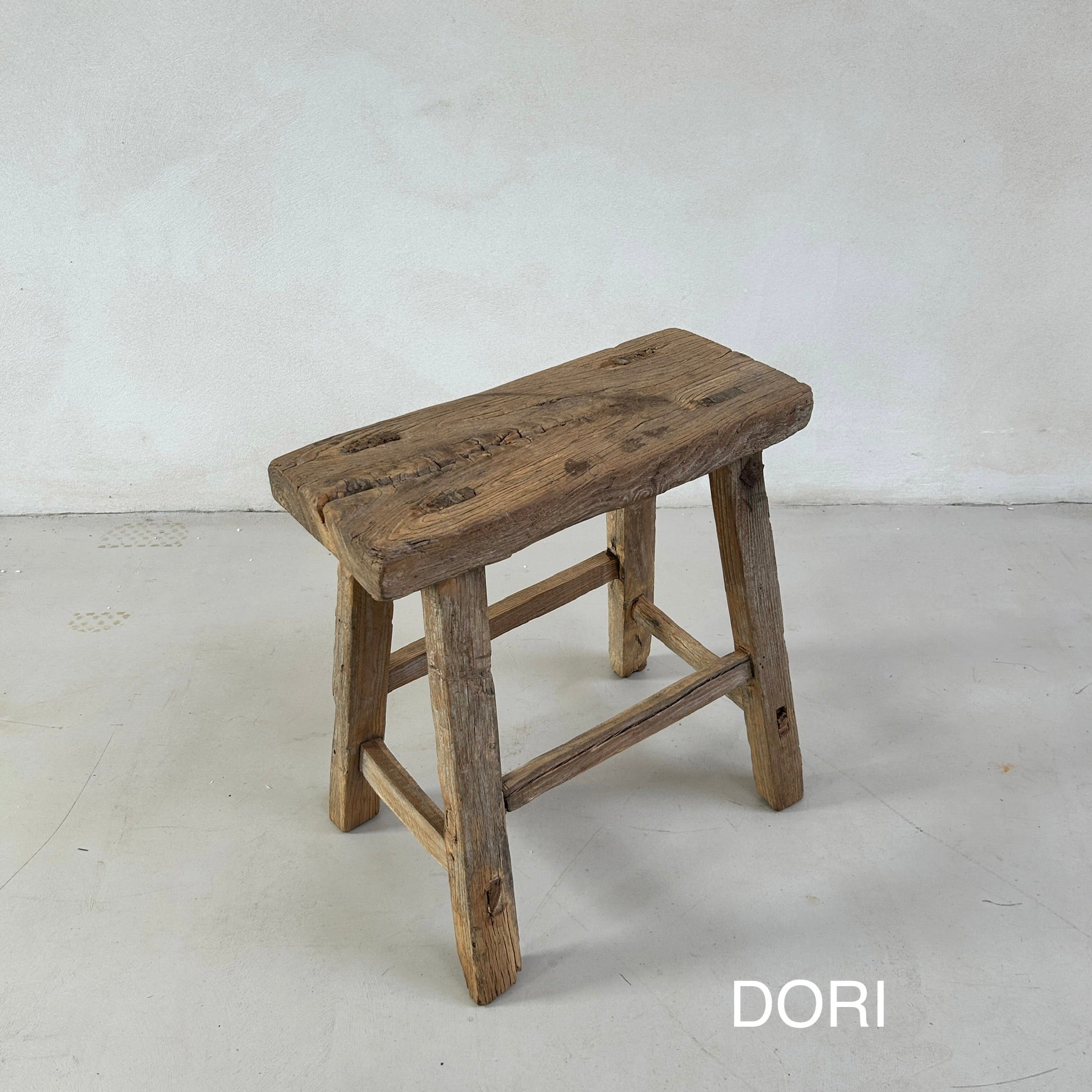 Rustic Wood Antique Stool (select from photo)