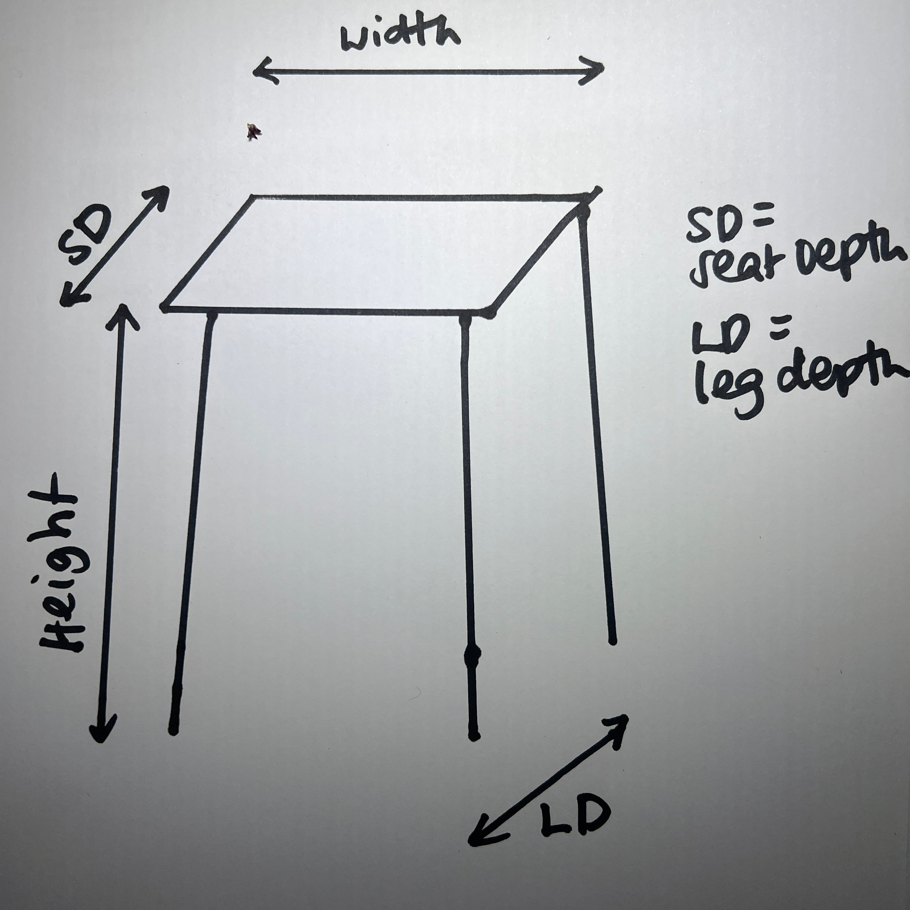 Antique Small Side Table | Large Stool (select from photo)