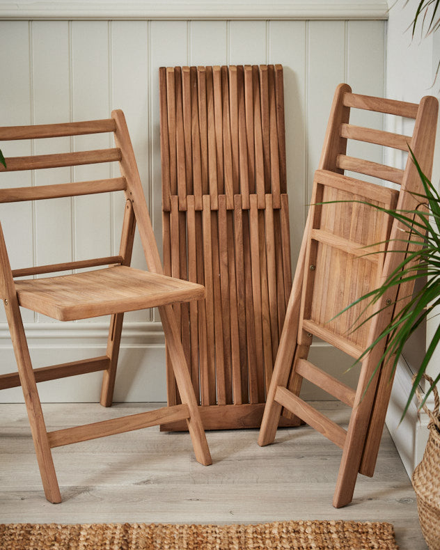 3 Piece Wooden Garden Bistro Set