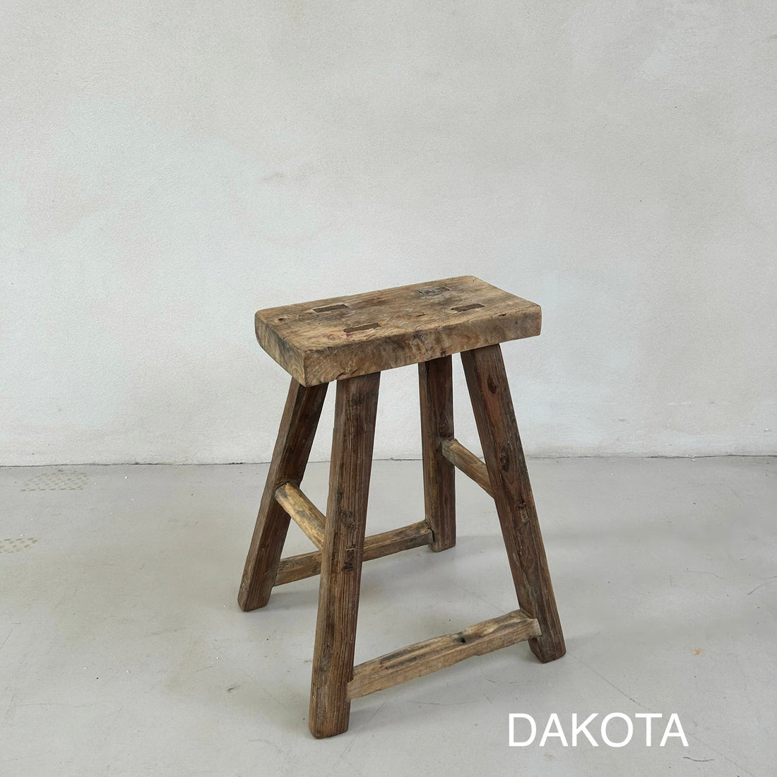 Rustic Wood Antique Stool (select from photo)