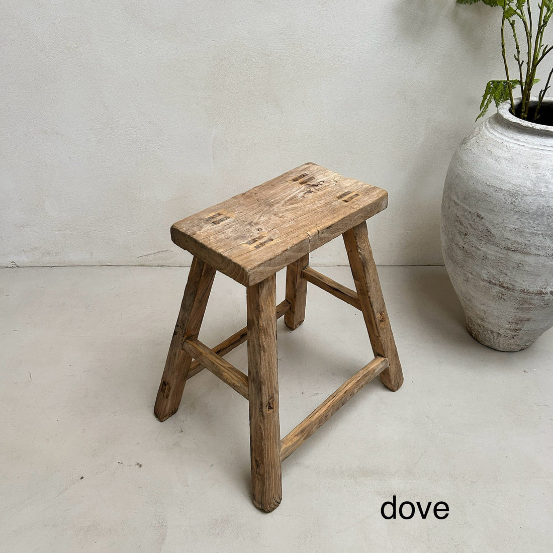 Rustic Wood Antique Stool (select from photo)